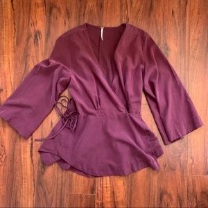 Free People Wrap Top